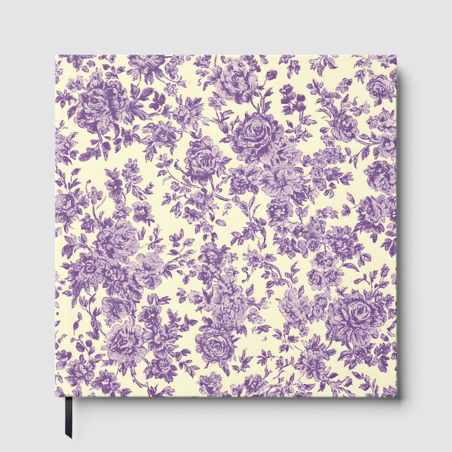 Purple Roses  Guest Book (Front)