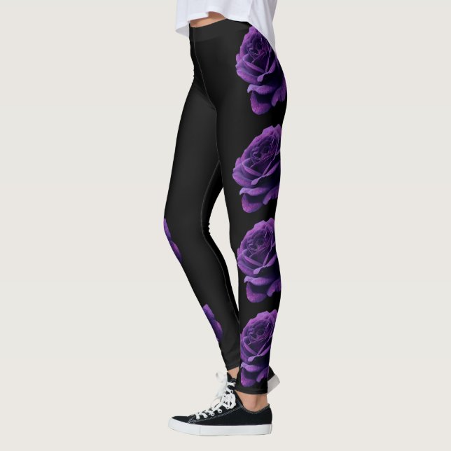 Purple roses leggings (Left)