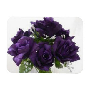 PURPLE ROSES MAGNET