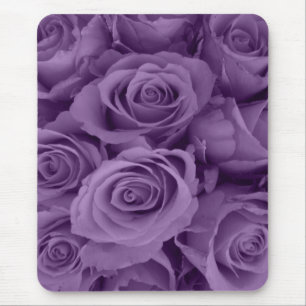 purple roses mouse pad
