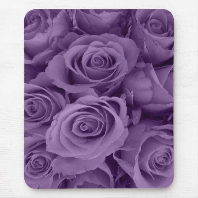 purple roses mouse pad (Front)