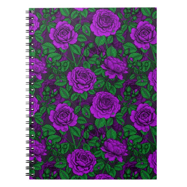 Purple roses notebook (Front)