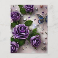 Purple Roses & Pearls