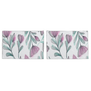 Purple roses pillowcase