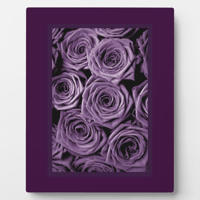 Purple Roses Plaque (Front)