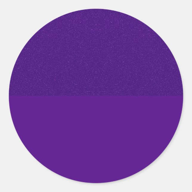 Purple Round Sticker – Textured Top, Solid Bottom (Front)