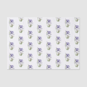 Purple Ruffled Iris Tissue Paper