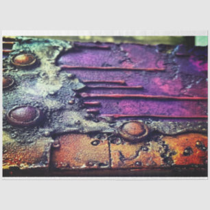 Purple Rustic Grunge by Elsie Lane Tissue Paper