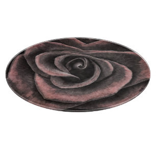 Purple Rustic Rose Cutting Board