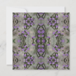 Purple Salt Heliotrope Wildflower Pattern