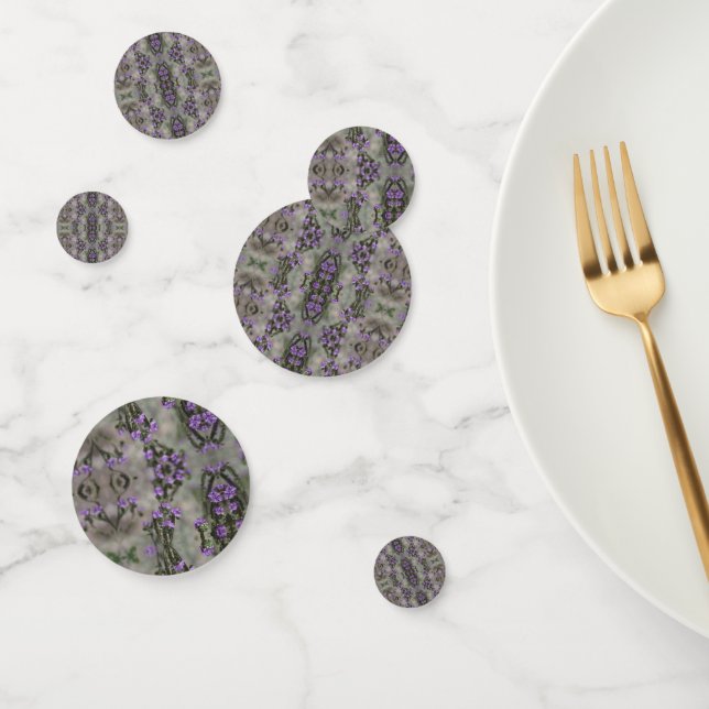 Purple Salt Heliotrope Wildflower Pattern Confetti (Group)