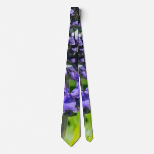 Purple Salvia Neck Tie (Front)
