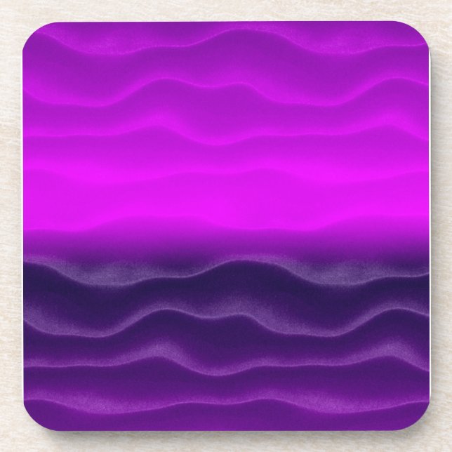 Purple Sand Dunes Abstract Coaster (Front)