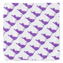Purple Sandstone Custom Cat Design Bandanna