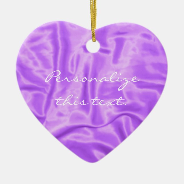 Purple Satin-Christmas Ornament (Front)