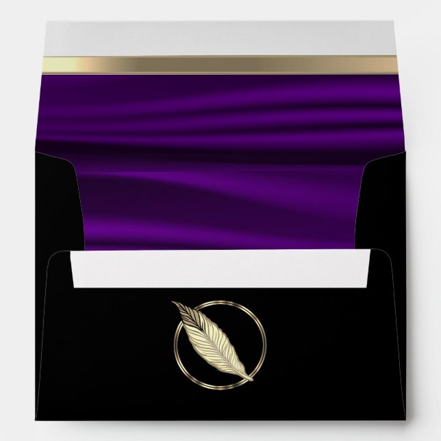 Purple Satin Envelope (Back (Bottom))