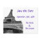 Purple Save the Date Eiffel Tower