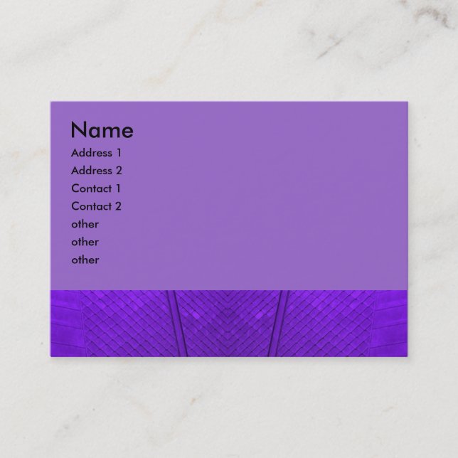 purple scales business card (Front)