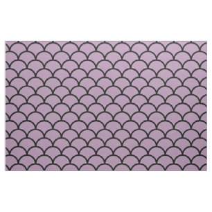 Purple Scallop Pattern Fabric