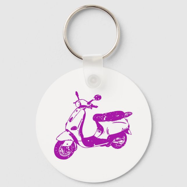 Purple Scooter Key Ring (Front)