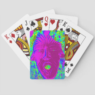 purple scream face cards