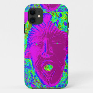 purple scream face case