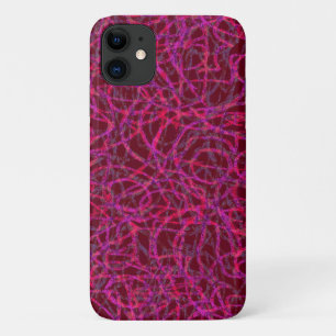 Purple scribbled lines pattern Case-Mate iPhone case