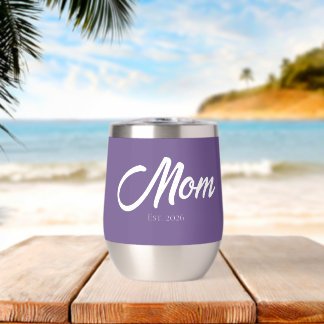 Purple Script Mum Established