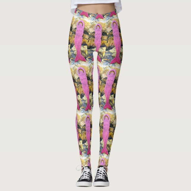 purple sea goddess leggings (Front)