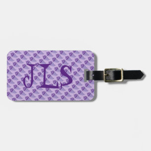 Purple Sea Shell Seashell Beach Ocean Vacation Luggage Tag