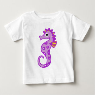 Purple seahorse baby T-Shirt