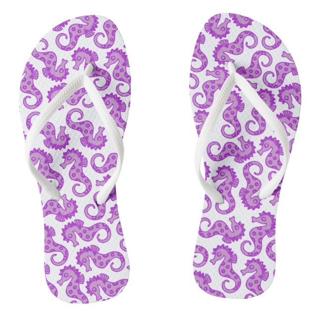 Purple Seahorse Jandals (Footbed)