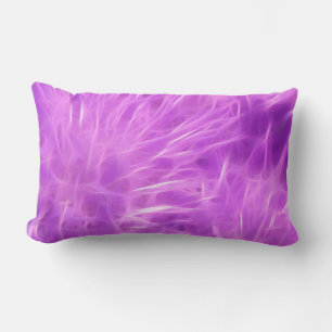 Purple Shades Flowers Transformed Lumbar Cushion