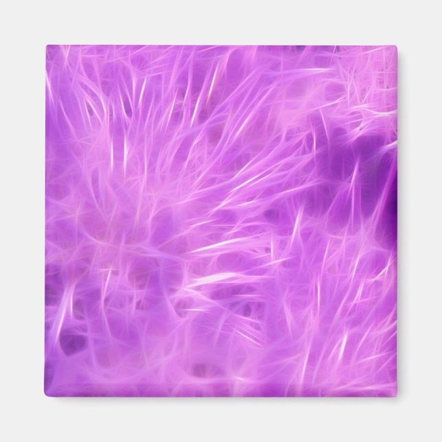 Purple Shades Flowers Transformed Magnet (Front)