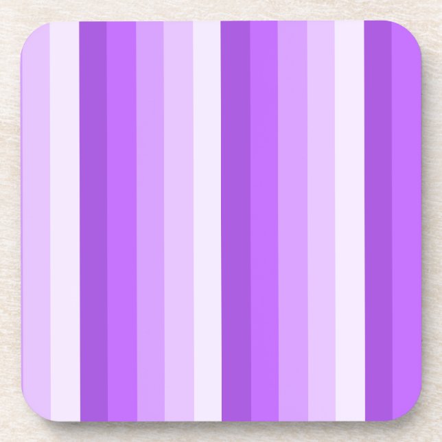Purple shadow stripes coaster (Front)