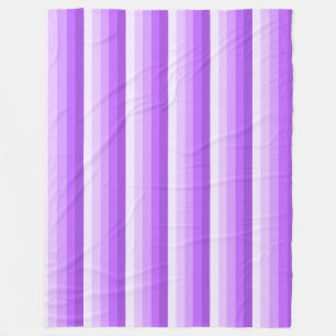 Purple shadow stripes fleece blanket