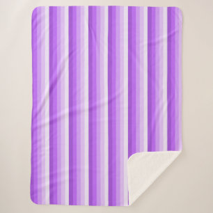 Purple shadow stripes sherpa blanket