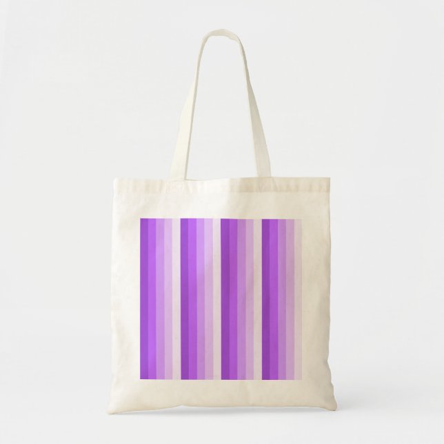 Purple shadow stripes tote bag (Front)