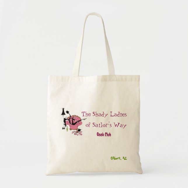 Purple Shady Lady Tote Bag (Front)