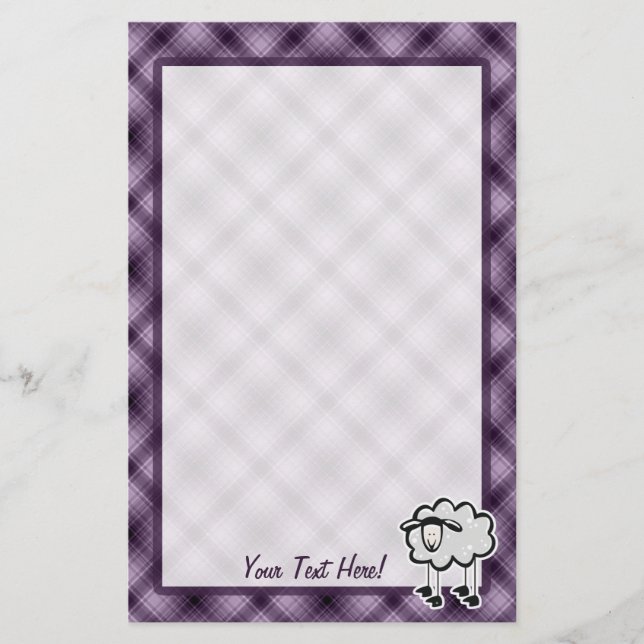 Purple Sheep Stationery (Front)