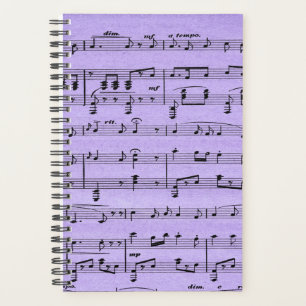Purple Sheet Music Planner