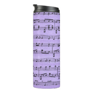Purple Sheet Music Thermal Tumbler
