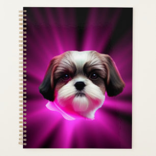 Purple Shih Tzu Planner