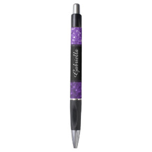 Purple Shimmer Personalised Emmy Style Ink Pen