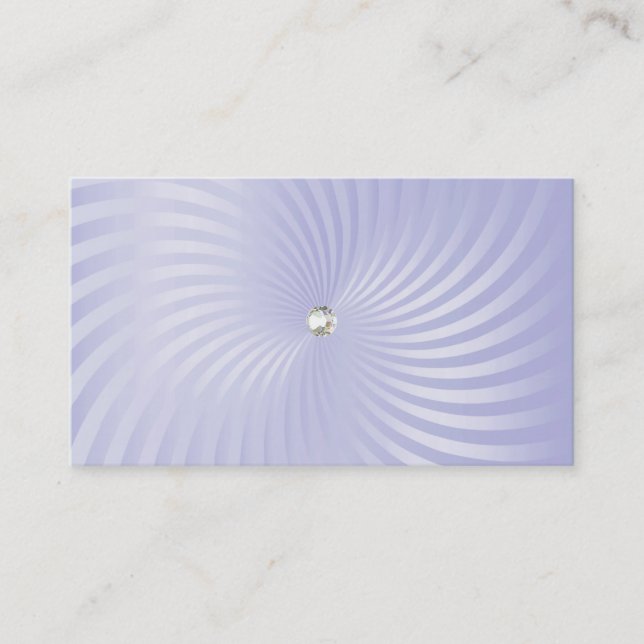 Purple Shimmer Twirl Business Card (Front)