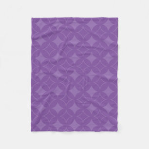 Purple shippo pattern fleece blanket
