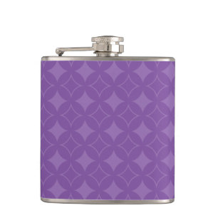 Purple shippo pattern hip flask