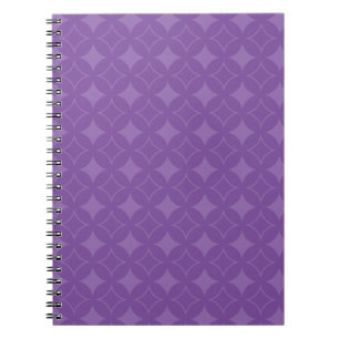 Purple shippo pattern notebook