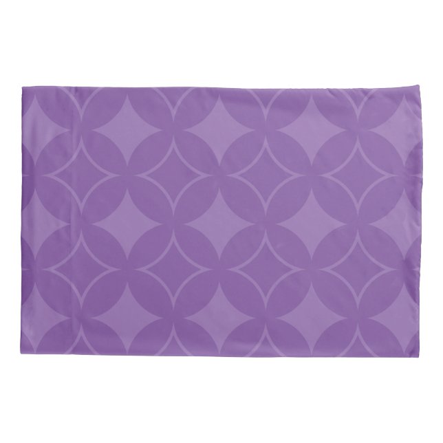 Purple shippo pattern pillowcase (Back)