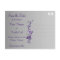 Purple, Silver Butterflies Save the Date Postcard
